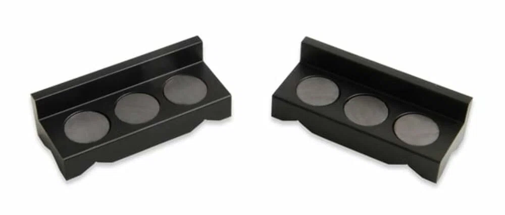 Earls 4 Black Aluminum Vice Jaws - 1004ERL